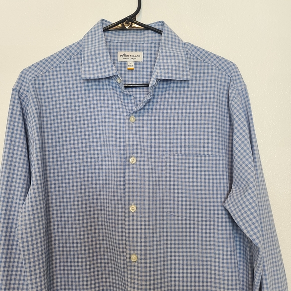 Peter Millar Men’s 2-Shirt Bundle Gingham & Check Button Downs Size M - Picture 10 of 14